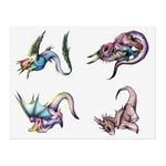 Baby Dragon Sticker Sheet -   USA Supplied