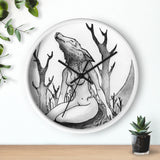 Wyf Wolf Wall Clock - USA Suplied