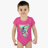 Mila Baby Dragon Infant Baby Rib Bodysuit - USA Supplied