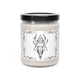 Framed Pagan Deer Skull Scented Soy Candle, 9oz White variation - USA Supplied