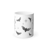 Deer Skull & Death's- head Hawkmoth Color Morphing Mug, 11oz - USA Supplied