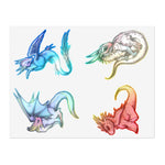 Baby Dragon Sticker Sheet -   USA Supplied