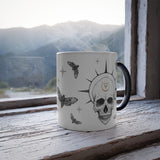 Pagan Skull & Death's- head Hawkmoth Color Morphing Mug, 11oz - USA Supplied