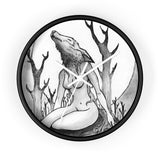 Wyf Wolf Wall Clock - USA Suplied