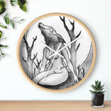 Wyf Wolf Wall Clock - USA Suplied