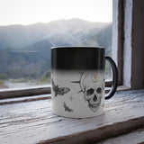 Pagan Skull & Death's- head Hawkmoth Color Morphing Mug, 11oz - USA Supplied