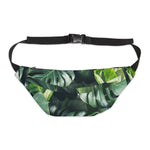 Monstera Leaves Large Fanny Pack - USA Supplied