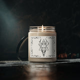 Framed Pagan Deer Skull Scented Soy Candle, 9oz White variation - USA Supplied