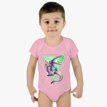 Mila Baby Dragon Infant Baby Rib Bodysuit - USA Supplied