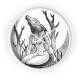 Wyf Wolf Wall Clock - USA Suplied